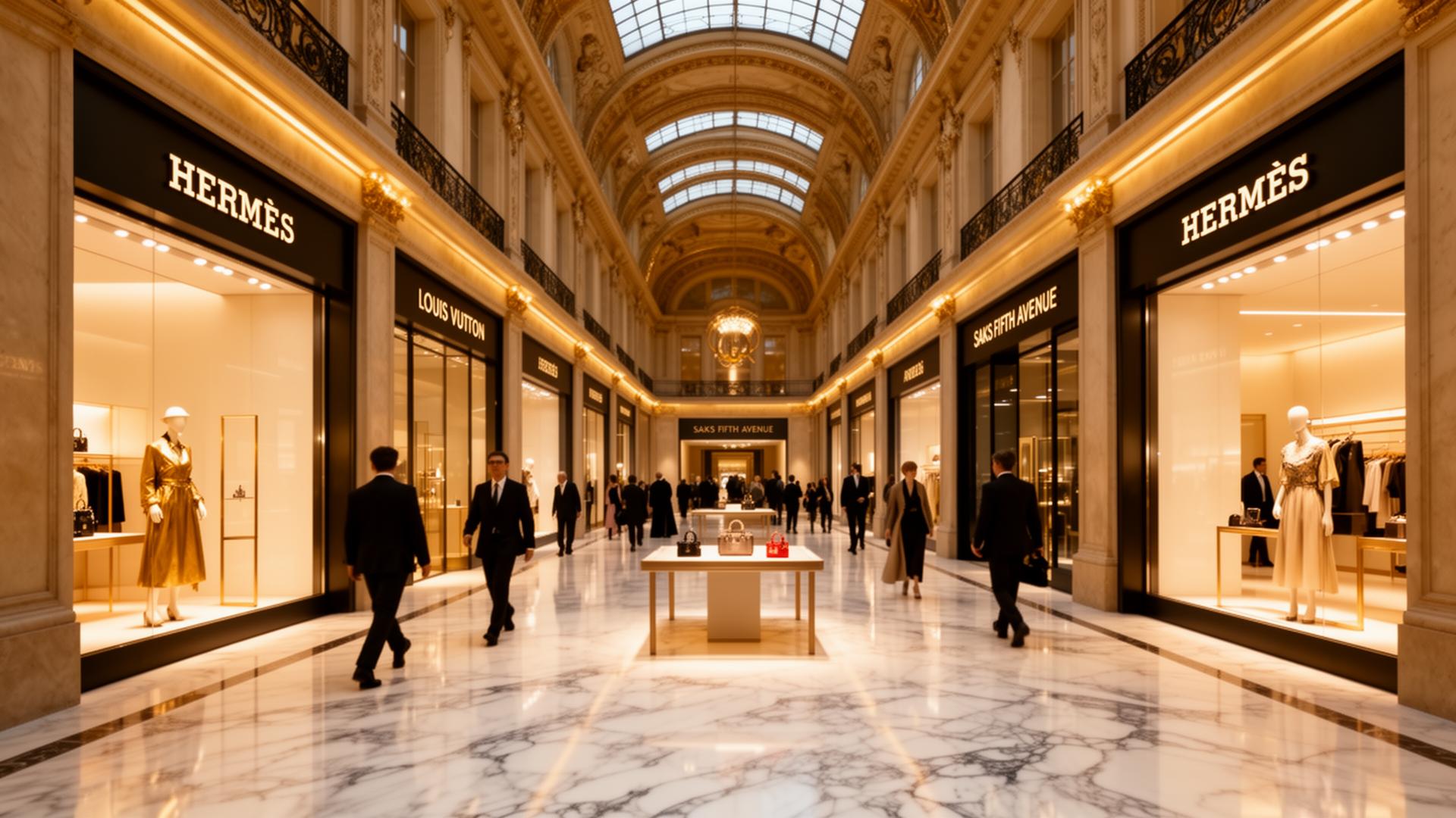 A flagship corridor for prestige brands.